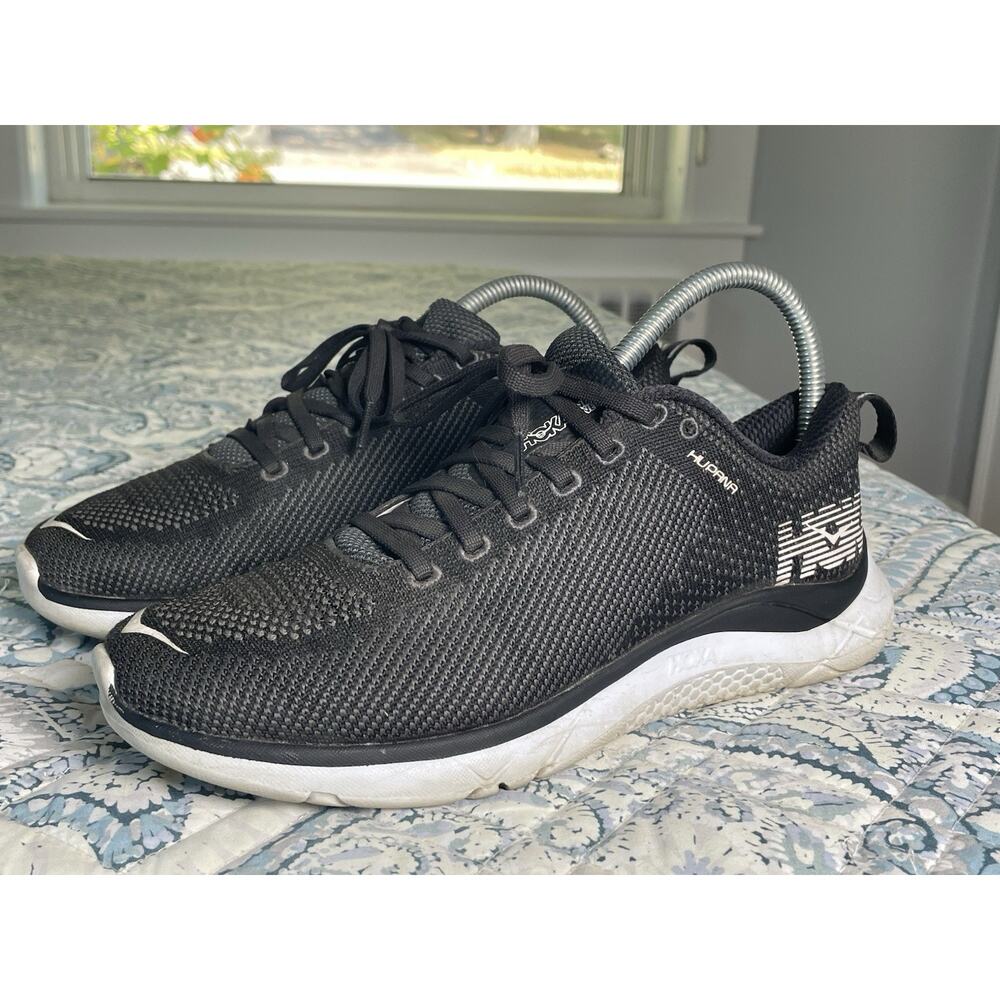 Hoka One One Hupana Knit Jacquard Women's Size 8 Running Shoes Black